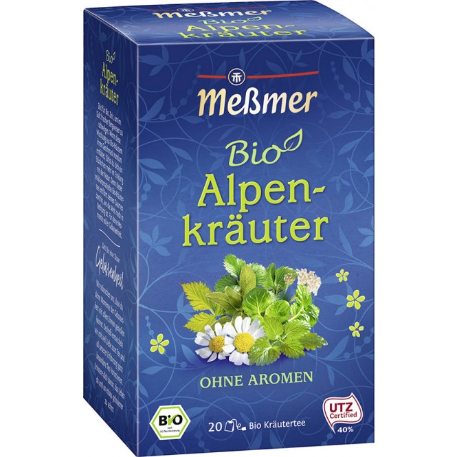 Meßmer Bio Tee Alpenkräuter 20ST 40G