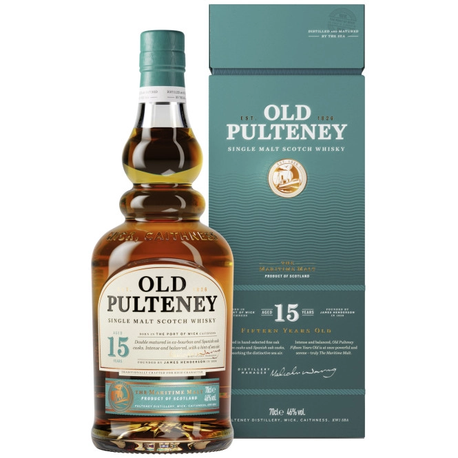 Old Pulteney Whisky 15 Jahre 46% 0,7L