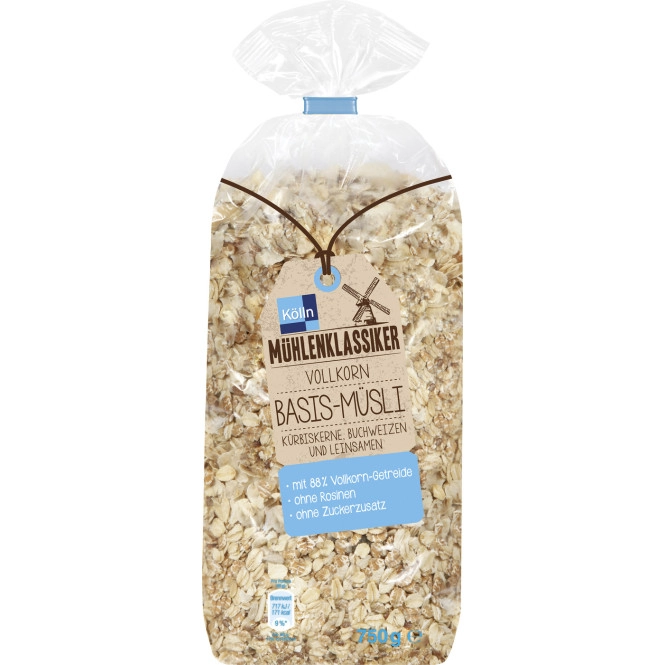 Kölln Mühlenklassiker Vollkorn Basis-Müsli 750G