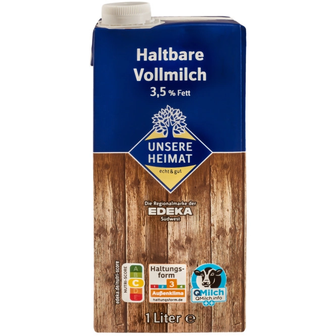 Unsere Heimat H-Milch 3,5% 1L