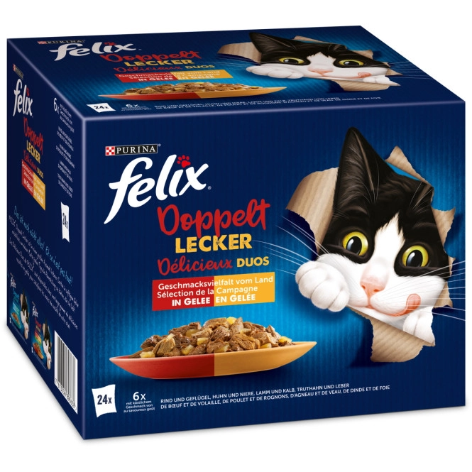 Felix so gut wie es aussieht Doppelt Lecker Vielfalt vom Land 24x85g