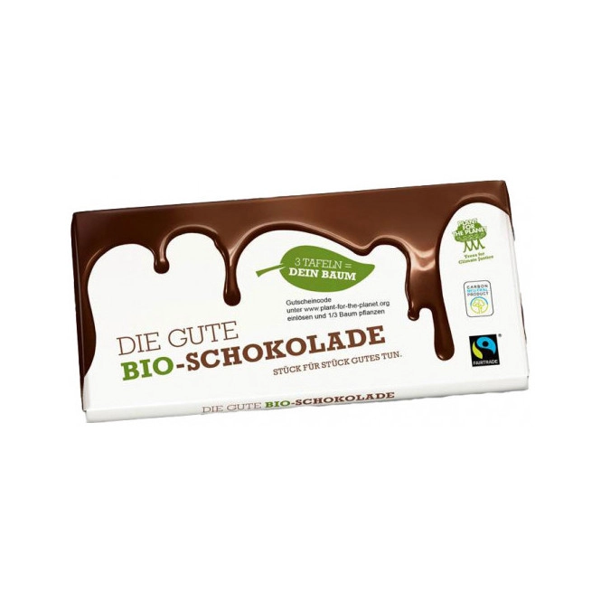 Plant for the Planet Die Gute BIO Schokolade Fairtrade 100G