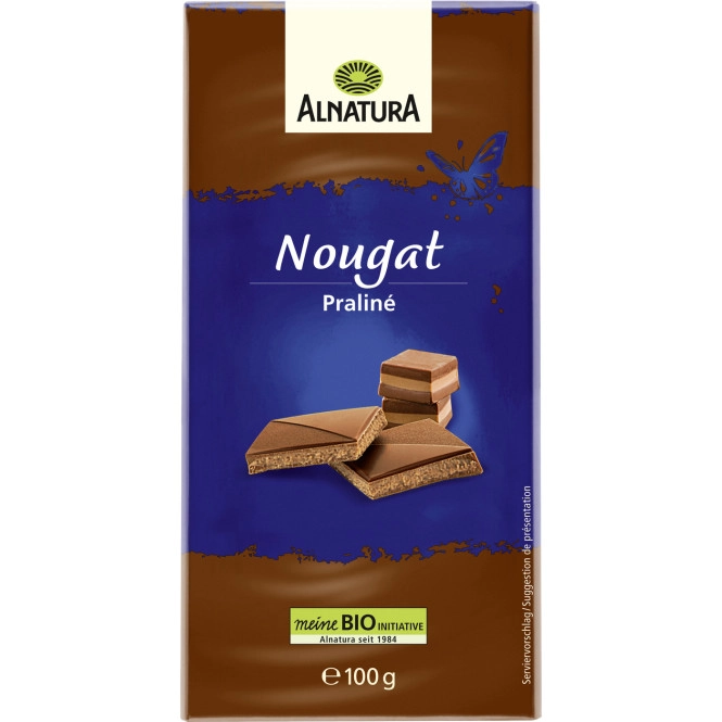 Alnatura Bio Nougat Schokolade 100G