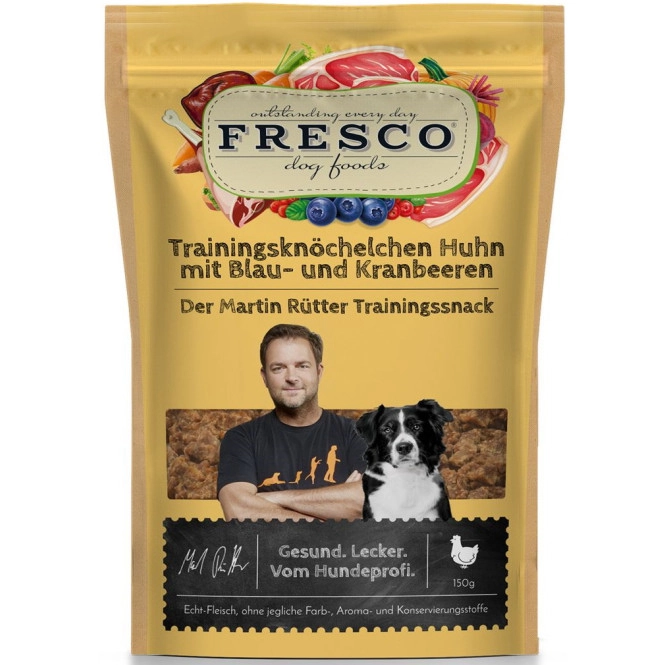 Fresco Trainingsknöchelchen Huhn mit Blau- und Kranbeeren 150G