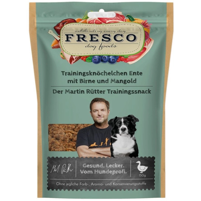 Fresco Trainingsknöchelchen Ente mit Birne und Mangold 150G