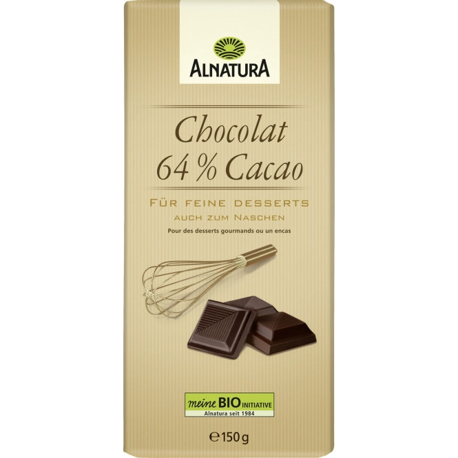 Alnatura Bio Chocolat 64% Cacao 150G