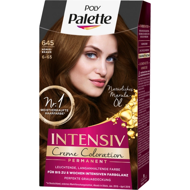 Poly Palette Intensiv Creme Coloration 645/6-65 honigbraun 115ML