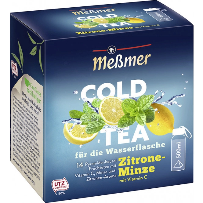 Meßmer Cold Tea Zitrone-Minze 14ST 38,5G