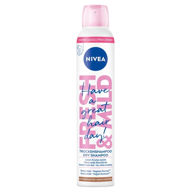 Nivea Fresh & Mild Trockenshampoo mittlere Haartöne 200ML