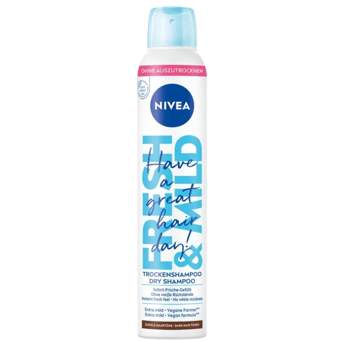 Nivea Fresh & Mild Trockenshampoo dunkle Haartöne 200ML