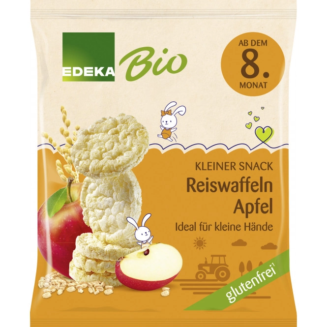 EDEKA Bio Reiswaffeln Apfel ab 8.Monat 35G