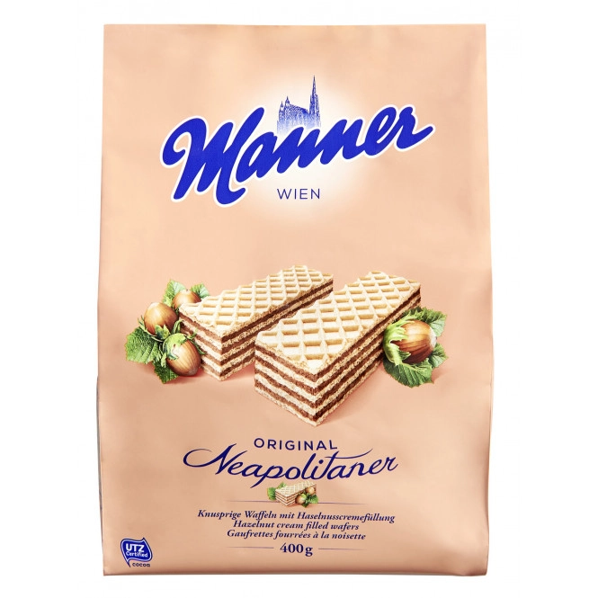 Manner Schnitten mit Haselnusscreme 400G