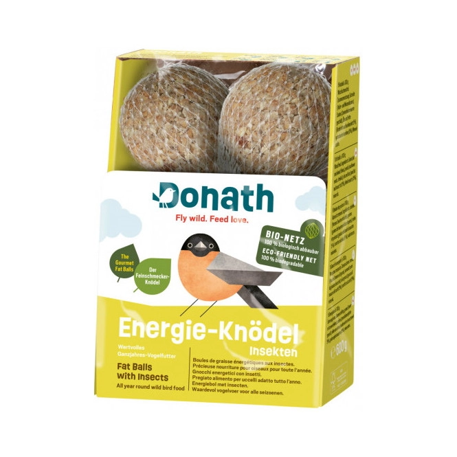 Donath Vogelfutter Energie Knödel Insekten Bio-Netz 600G