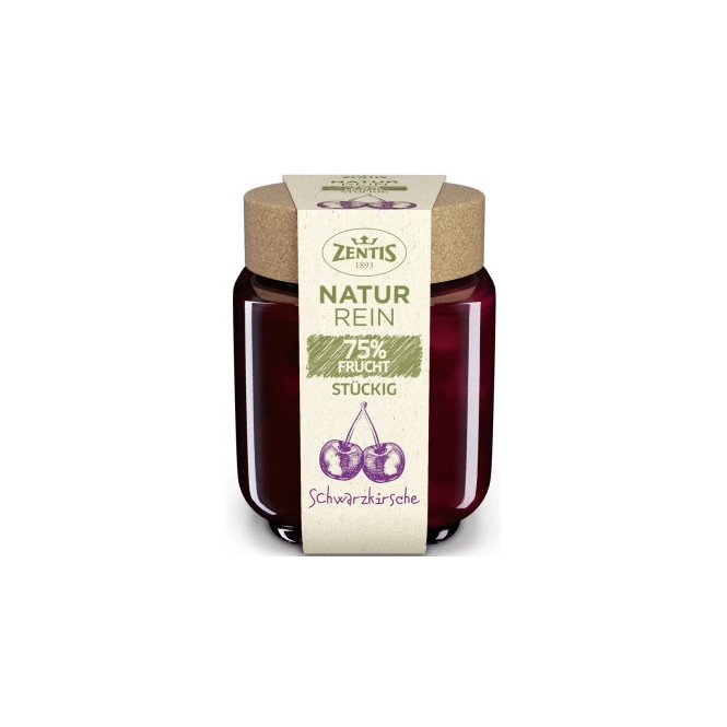 Zentis Naturrein 75% Fruchtaufstrich Schwarzkirsche 200G