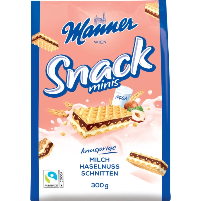 Manner Snack Minis Haselnuss 300G