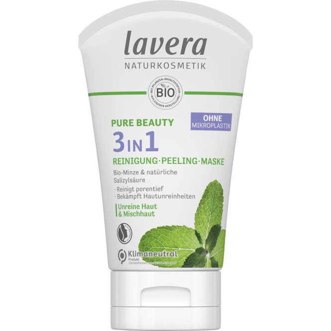 lavera Naturkosmetik 3in1 Reinigung-Peeling-Maske 125ML