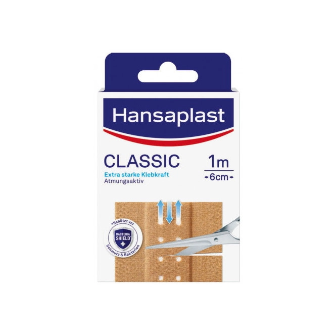 Hansaplast Classic 1mx6cm 10ST