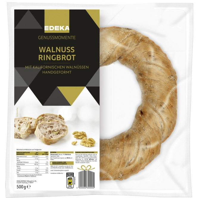 EDEKA Genussmomente Walnuss Ringbrot 500G