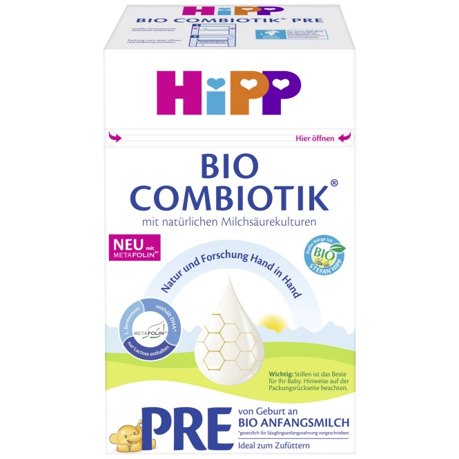 Hipp Bio Combiotik Pre von Geburt an 600G