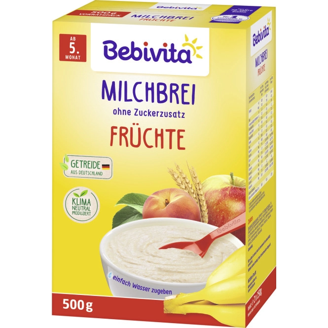 Bebivita Milchbrei Früchte ab 5.Monat 500G