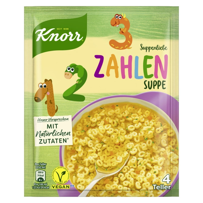 Knorr Suppenliebe Zahlen Suppe 84G