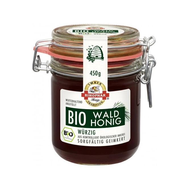 Bihophar Bio Wald Honig würzig 450G