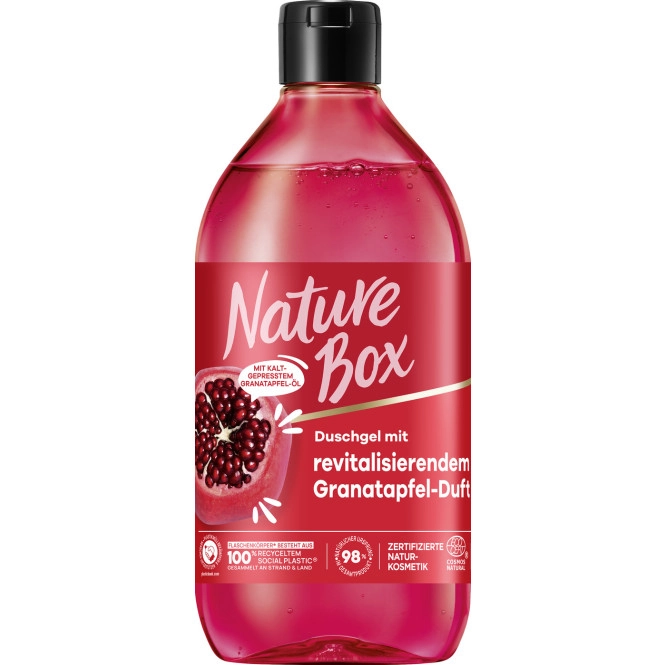 Nature Box Revitalisierendes Duschgel Granatapfel Duft 385ML