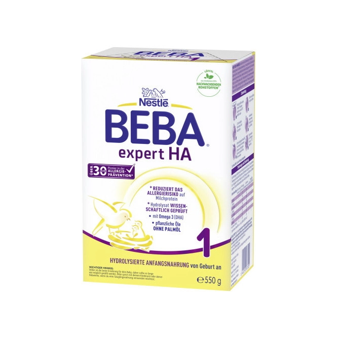 Nestlé Beba Expert HA1 von Geburt an 550G      MHD 04.2025