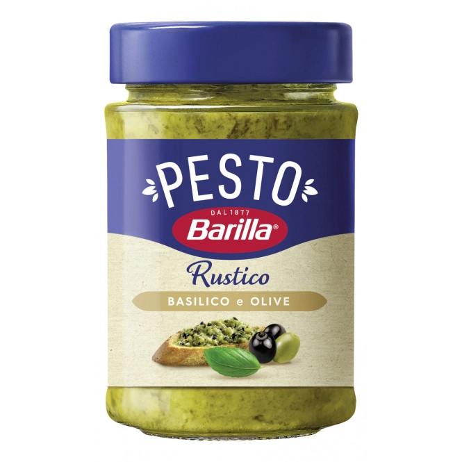 Barilla Pesto Rustico Basilico e Olive 200G