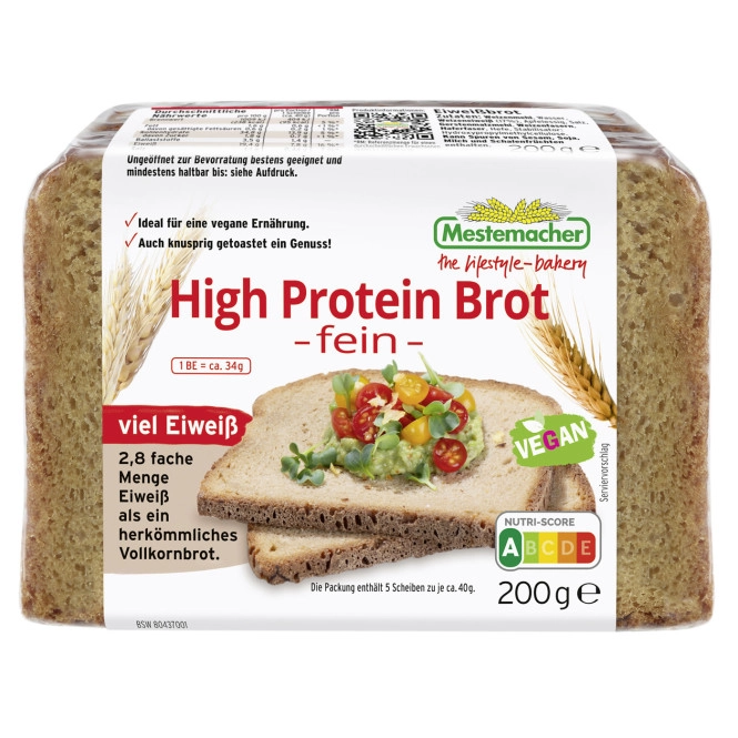 Mestemacher High Protein Brot fein 200G