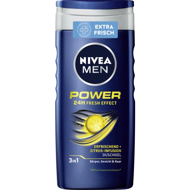 Nivea Men 3in1 Duschgel Power 24H Fresh Effect 250ML