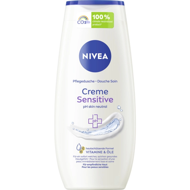 Nivea Pflegedusche Creme Sensitive PH Skin neutral 250ML