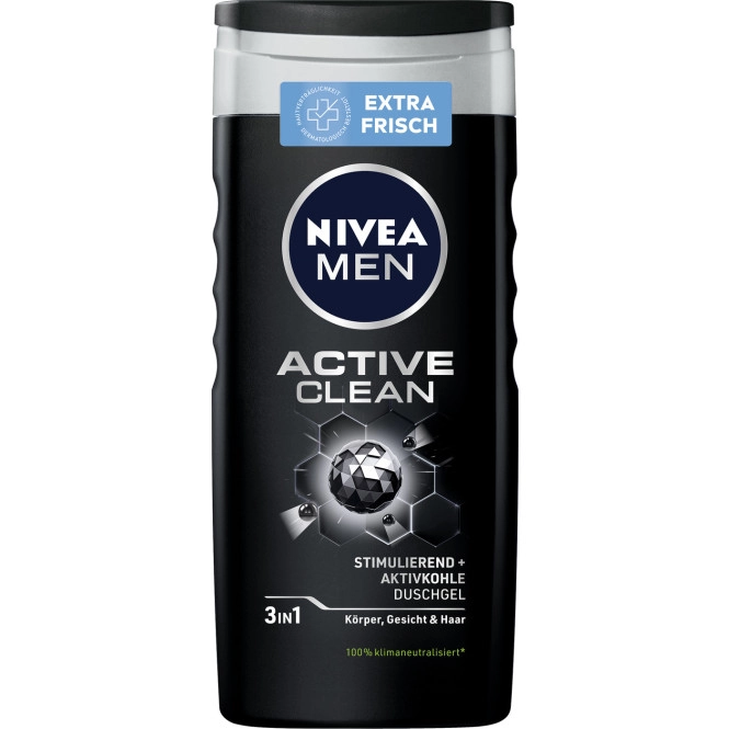 Nivea Men 3in1 Duschgel Active Clean 250ML