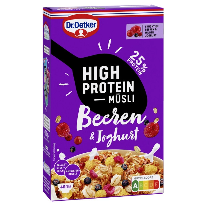 Dr.Oetker High Protein Müsli Beeren & Joghurt 400G