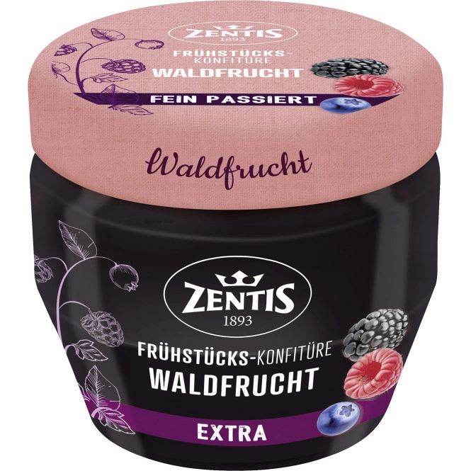 Zentis Frühstücks-Konfitüre fein passiert Waldfrucht 230G