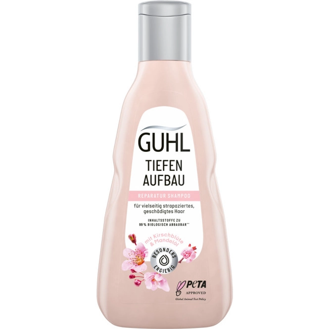 Guhl Shampoo Tiefenaufbau & Reparatur für vielseitig strapaziertes & geschädigtes Haar 250ML