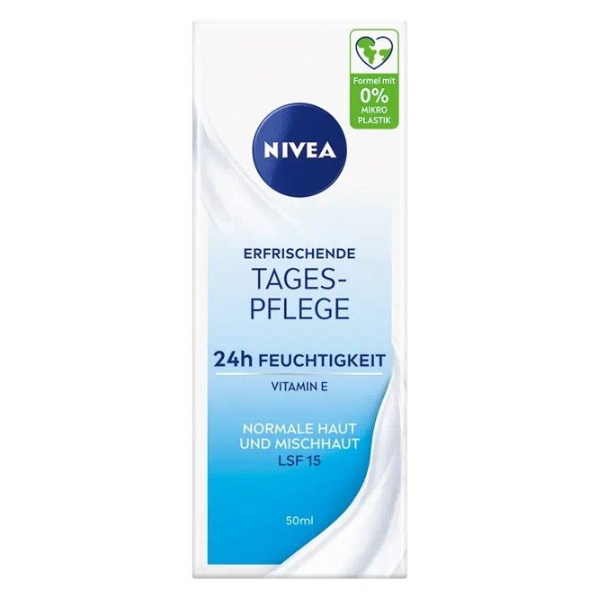 Nivea erfrischende Tagespflege 24h Feuchtigkeit normale Haut/Mischhaut LSF15 50ML