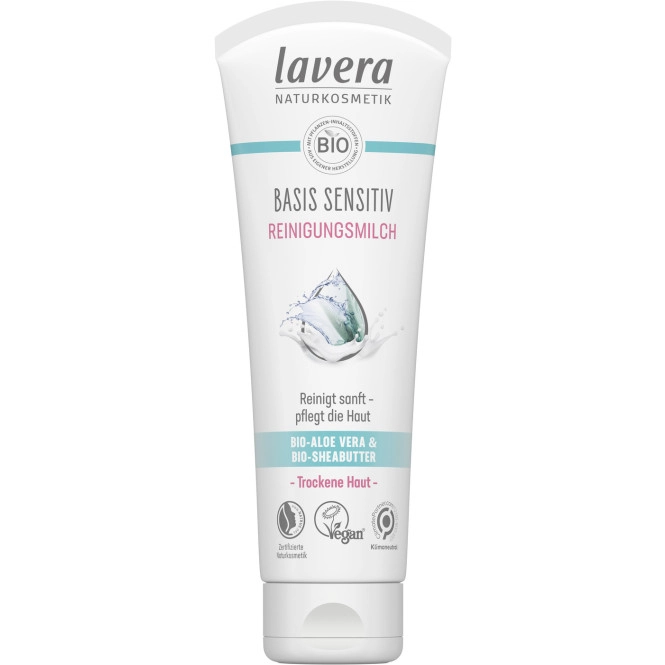 lavera Naturkosmetik Basis Sensitiv Reinigungsmilch 125ML