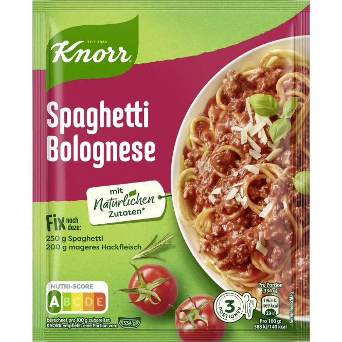 Knorr Fix Spaghetti Bolognese 40G