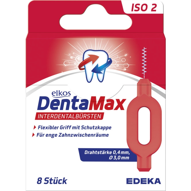 Elkos DentaMax Interdentalbürsten ISO2 rot 8ST