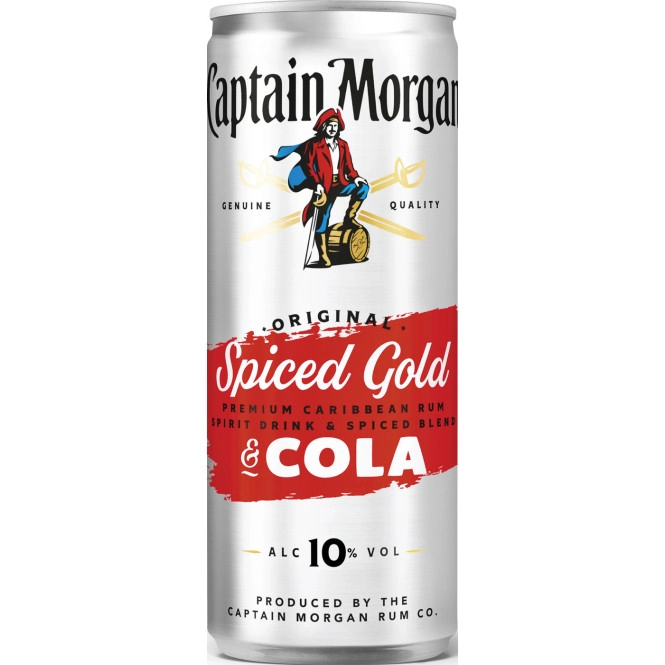 Captain Morgan Original Spiced Gold & Cola0,25L