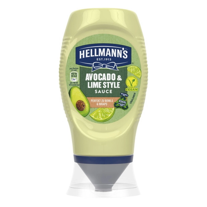 Hellmann's Avocado & Lime Style Sauce 250ML