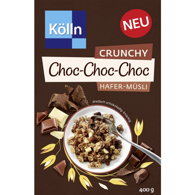 Kölln Crunchy Choc-Choc-Choc Hafer-Müsli 400G