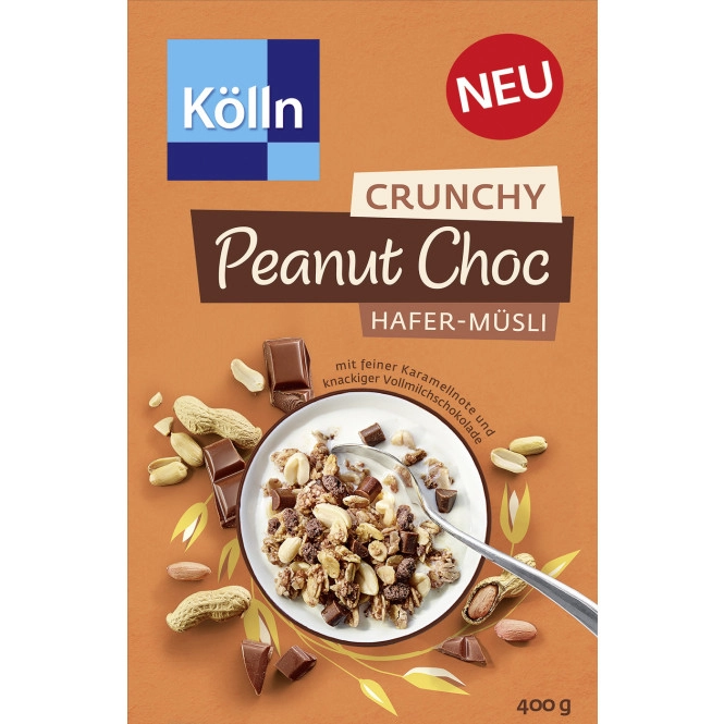 Kölln Crunchy Peanut Choc Hafer-Müsli 400G