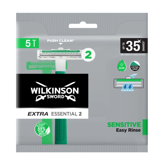 Wilkinson Extra Essential 2 Sensitive Herren Einwegrasierer 5ST