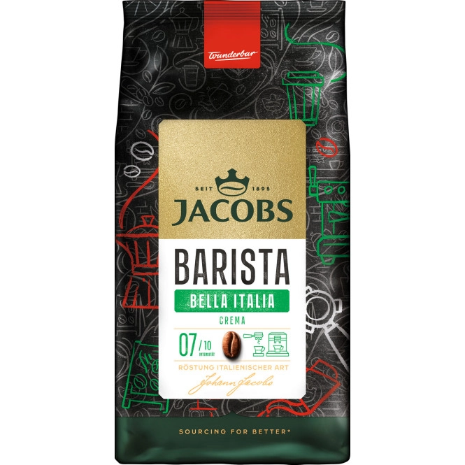 Jacobs Barista Editions Bella Italia Kaffee Crema ganze Bohne 1KG