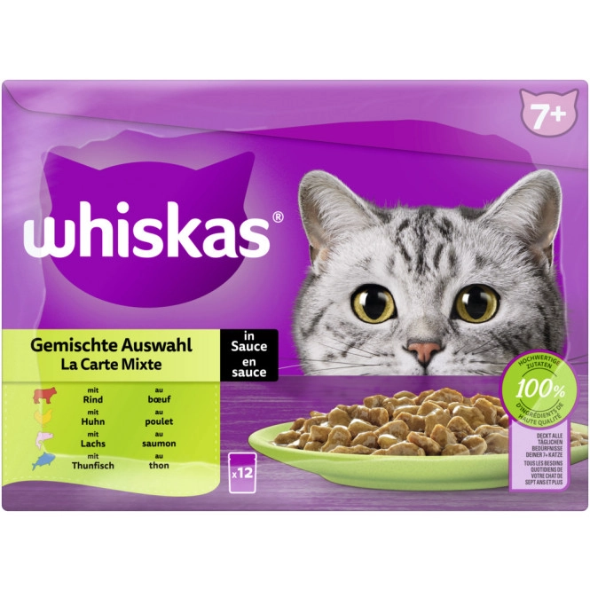 Whiskas Gemischte Auswahl in Sauce 12x 85G