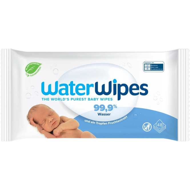 Water Wipes Babyfeuchttücher 48ST + Lätzchen gratis