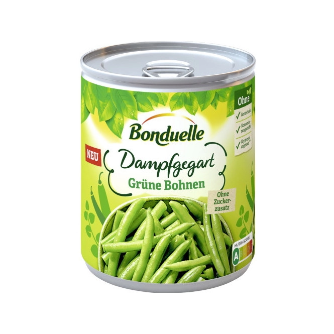 Bonduelle Grüne Bohnen dampfgegart 590G