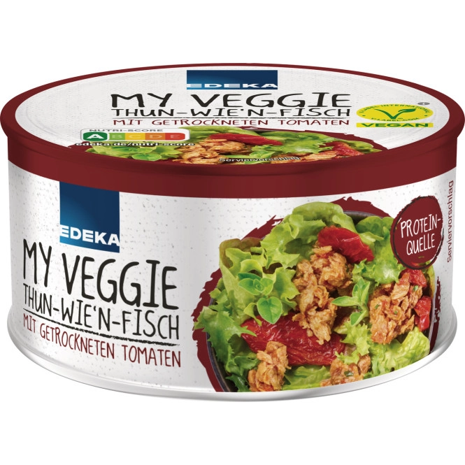 EDEKA My Veggie Thun-wie'n-Fisch mit getrockneter Tomate 150G